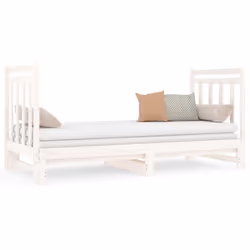 VidaXL 3124773, Sofa bed, White, Pinewood, 1955 mm, 950 mm, 300 mm