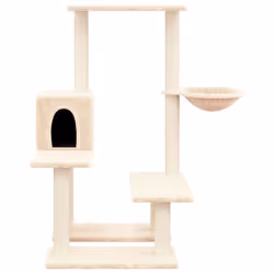 vidaXL Cat Tree with Sisal Scratching Posts Cat Activity Centre Multi Colours - cream - Additional view 2