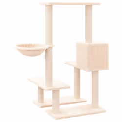 vidaXL Cat Tree with Sisal Scratching Posts Cat Activity Centre Multi Colours - cream - Additional view 4