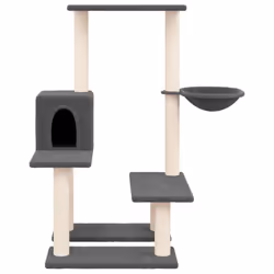 vidaXL Cat Tree with Sisal Scratching Posts Cat Activity Centre Multi Colours - dark grey - Additional view 2