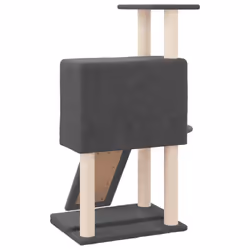 vidaXL Cat Tree with Sisal Scratching Posts 96 cm Cat Scratch Multi Colours - dark grey - Additional view 4
