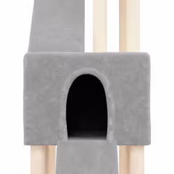 vidaXL Cat Tree with Sisal Scratching Posts Light Grey 190 cm Cat Climber - Additional view 5