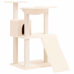vidaXL Cat Tree with Sisal Scratching Posts 83 cm Pet Supply Multi Colours - cream