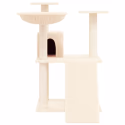vidaXL Cat Tree with Sisal Scratching Posts 83 cm Pet Supply Multi Colours - cream