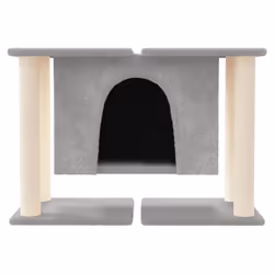 vidaXL Cat Tree with Sisal Scratching Posts 50 cm Pet Supply Multi Colours - light grey - Additional view 2