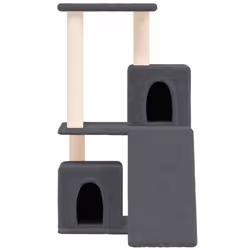 vidaXL Cat Tree with Sisal Scratching Posts 82 cm Scratch Tower Multi Colours - dark grey - Additional view 2