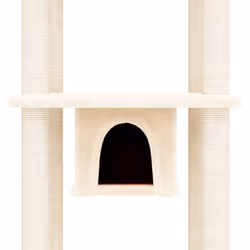 vidaXL Cat Tree with Sisal Scratching Posts Cream 169 cm Cat Scratch Tower - Additional view 5