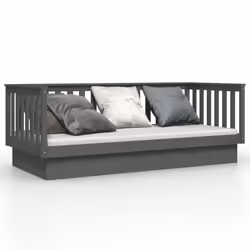 VidaXL 821566, Sofa bed, Grey, Pinewood, 2075 mm, 970 mm, 760 mm