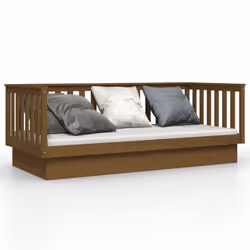 VidaXL 821572, Sofa bed, Brown, Pinewood, 2075 mm, 1070 mm, 760 mm