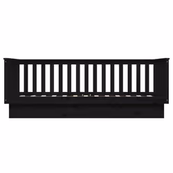 vidaXL Solid Wood Pine Day Bed Wooden Sofa Occasional Bed Multi Colours/Sizes - Black, 100 x 200 cm - Additional view 7
