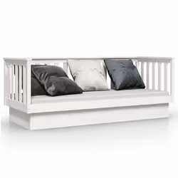 VidaXL 821575, Sofa bed, White, Pinewood, 1975 mm, 820 mm, 760 mm
