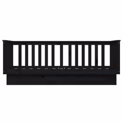 vidaXL Solid Wood Pine Day Bed Wooden Sofa Occasional Bed Multi Colours/Sizes - Black, 75 x 190 cm - Additional view 7