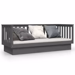 VidaXL 821581, Sofa bed, Grey, Pinewood, 1975 mm, 970 mm, 760 mm