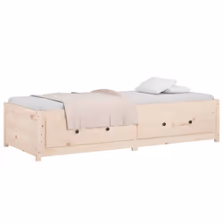 vidaXL Day Bed Wooden Sofa Bed Sleeper Sofa Occasional Bed Solid Wood Pine - Brown, 80 x 200 cm - Additional view 5