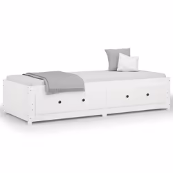 VidaXL 821590, Sofa bed, White, Pinewood, 2055 mm, 955 mm, 440 mm