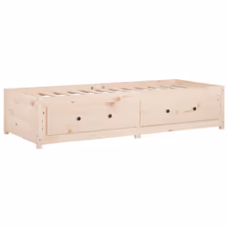 vidaXL Day Bed Wooden Sofa Bed Sleeper Sofa Occasional Bed Solid Wood Pine - Brown, 90 x 190 cm - Additional view 6
