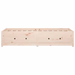 vidaXL Day Bed Wooden Sofa Bed Sleeper Sofa Occasional Bed Solid Wood Pine - Brown, 90 x 190 cm - Additional view 7