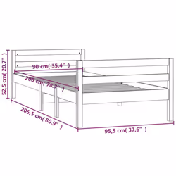 VidaXL 821624 bed frame