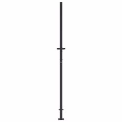 vidaXL Garden Gate Driveway Gate Fence Gate Fence Anthracite Steel Tree Design - 105 x 205 cm - Additional view 4