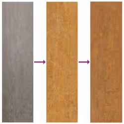 vidaXL Garden Gate Driveway Gate Fence Gate Fence Corten Steel Tree Design - 105 x 105 cm - Additional view 5