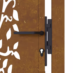 vidaXL Garden Gate Driveway Gate Fence Gate Fence Corten Steel Tree Design - 105 x 205 cm - Additional view 7