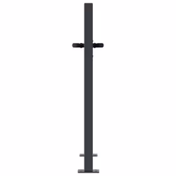 vidaXL Garden Gate Outdoor Gate Fence Gate Fence Anthracite Steel Grass Design - 105 x 105 cm - Additional view 4