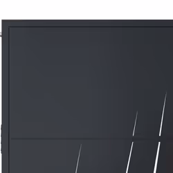 vidaXL Garden Gate Outdoor Gate Fence Gate Fence Anthracite Steel Grass Design - 105 x 155 cm - Additional view 5