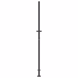 vidaXL Garden Gate Outdoor Gate Fence Gate Fence Anthracite Steel Grass Design - 105 x 180 cm - Additional view 4