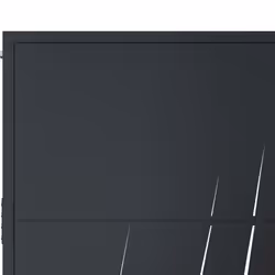 vidaXL Garden Gate Outdoor Gate Fence Gate Fence Anthracite Steel Grass Design - 105 x 180 cm - Additional view 5