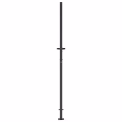 vidaXL Garden Gate Outdoor Gate Fence Gate Fence Anthracite Steel Grass Design - 105 x 205 cm - Additional view 4