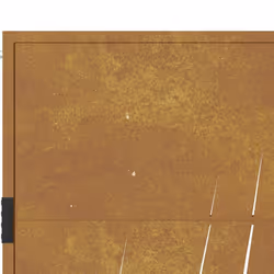 vidaXL Garden Gate Driveway Gate Fence Gate Fence Corten Steel Grass Design - 105 x 80 cm - Additional view 6