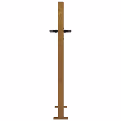 vidaXL Garden Gate Driveway Gate Fence Gate Fence Corten Steel Grass Design - 105 x 105 cm - Additional view 5
