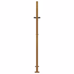 vidaXL Garden Gate Driveway Gate Fence Gate Fence Corten Steel Grass Design - 105 x 155 cm - Additional view 5