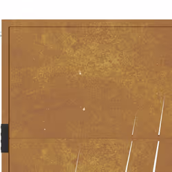 vidaXL Garden Gate Driveway Gate Fence Gate Fence Corten Steel Grass Design - 105 x 155 cm - Additional view 7