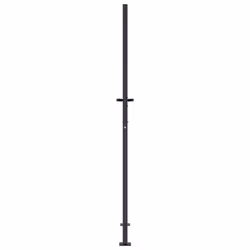 vidaXL Garden Gate Patio Gate Fence Gate Fence Anthracite Steel Bamboo Design - 105 x 205 cm - Additional view 4