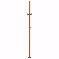 vidaXL Garden Gate Driveway Gate Fence Gate Fence Corten Steel Bamboo Design - 105 x 130 cm - Additional view 4