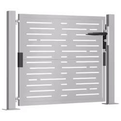 vidaXL Garden Gate Driveway Gate Fence Gate Fence Corten Steel Square Design - 105 x 80 cm