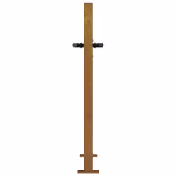 vidaXL Garden Gate Driveway Gate Fence Gate Fence Corten Steel Square Design - 105 x 80 cm - Additional view 5