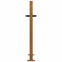 vidaXL Garden Gate Driveway Gate Fence Gate Fence Corten Steel Square Design - 105 x 105 cm - Additional view 5