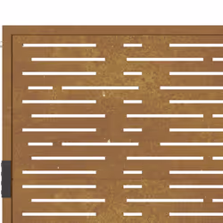 vidaXL Garden Gate Driveway Gate Fence Gate Fence Corten Steel Square Design - 105 x 105 cm - Additional view 7