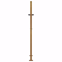 vidaXL Garden Gate Driveway Gate Fence Gate Fence Corten Steel Square Design - 105 x 155 cm - Additional view 5