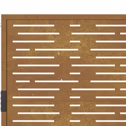 vidaXL Garden Gate Driveway Gate Fence Gate Fence Corten Steel Square Design - 105 x 155 cm - Additional view 7