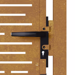 vidaXL Garden Gate Driveway Gate Fence Gate Fence Corten Steel Square Design - 105 x 180 cm - Additional view 8