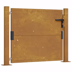 vidaXL Garden Gate Patio Outdoor Driveway Gate Fence Gate Fence Corten Steel - 105 x 80 cm - Additional view 10