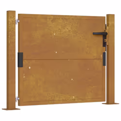 vidaXL Garden Gate Patio Outdoor Driveway Gate Fence Gate Fence Corten Steel - 105 x 105 cm