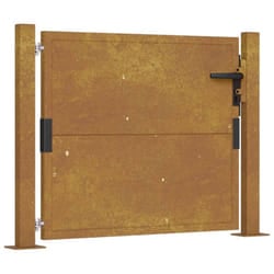 vidaXL Garden Gate Patio Outdoor Driveway Gate Fence Gate Fence Corten Steel - 105 x 105 cm