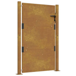 vidaXL Garden Gate Patio Outdoor Driveway Gate Fence Gate Fence Corten Steel - 105 x 130 cm