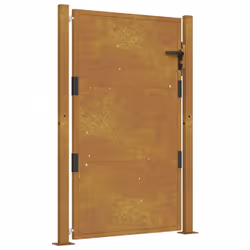 vidaXL Garden Gate Patio Outdoor Driveway Gate Fence Gate Fence Corten Steel - 105 x 155 cm