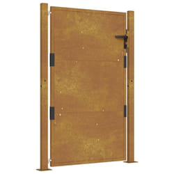 vidaXL Garden Gate Patio Outdoor Driveway Gate Fence Gate Fence Corten Steel - 105 x 155 cm
