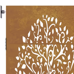 vidaXL Garden Gate Fence Gate Fence Panel 85x175 cm Corten Steel Tree Design - 85 x 150 cm - Additional view 7
